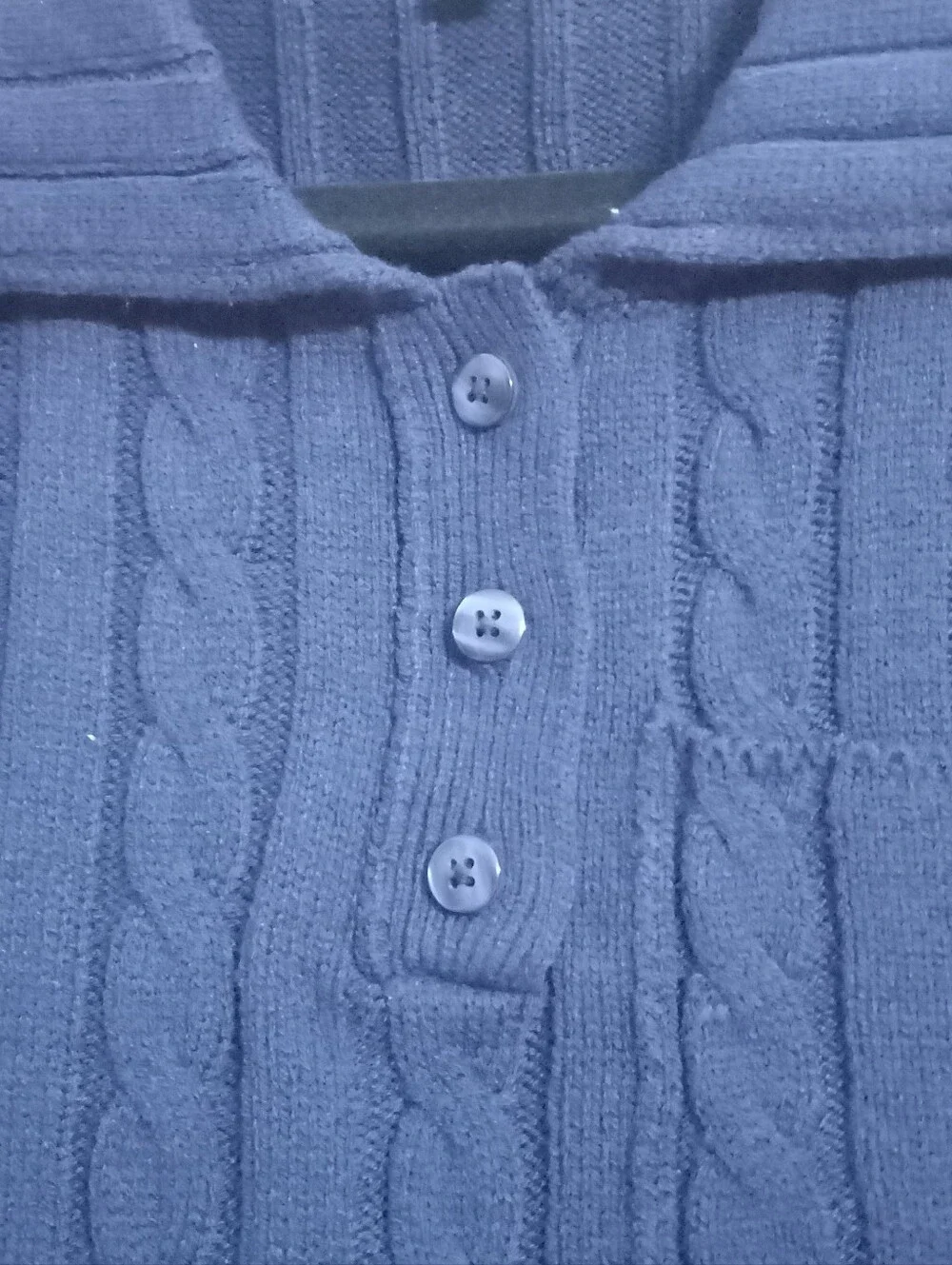 So darn Cute!, wild fable Navy Cable-Knit Short-Sleeve Polo Sweater